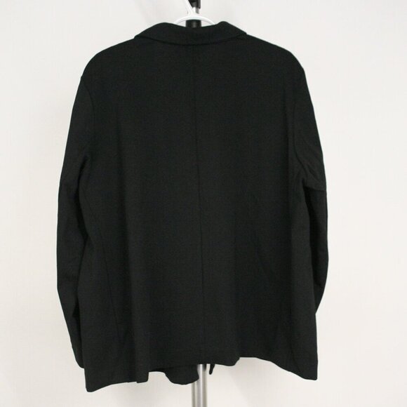 Eileen Fisher Black Cotton Blend Easy Fit Washable Ponte Blazer Sz 2X - 3X*** - Picture 9 of 14